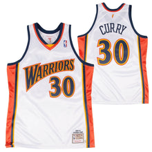 Load image into Gallery viewer, Golden State Warriors Mitchell & Ness  Hardwood Classics Stephen Curry # Rookie Authentic Home Jersey  White