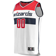 Load image into Gallery viewer, Men&#39;s Fanatics Branded White Washington Wizards Fast Break Custom Replica Jersey  Association Edition  White