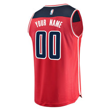 Load image into Gallery viewer, Youth Fanatics Branded Red Washington Wizards Fast Break Custom Replica Jersey  Icon Edition Red