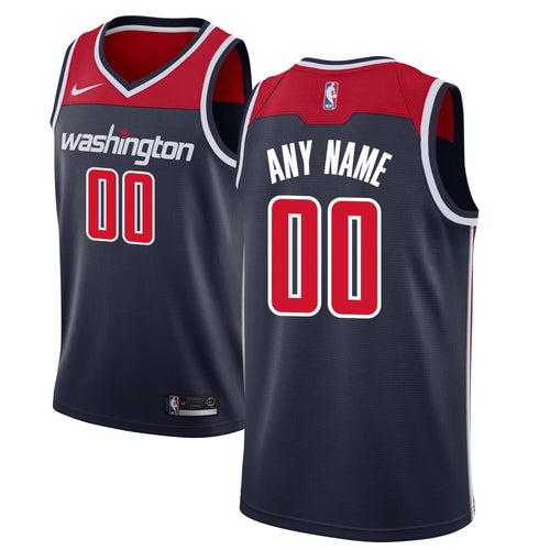 Men's Nike Navy Washington Wizards Custom Swingman Jersey  Statement Edition Navy
