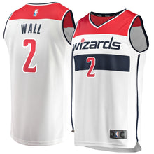 Load image into Gallery viewer, Men&#39;s Fanatics Branded John Wall White Washington Wizards Fast Break Jersey  Association Edition White
