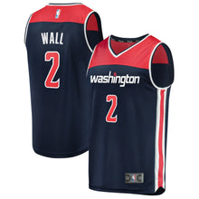 Load image into Gallery viewer, Men&#39;s Fanatics Branded John Wall Navy Washington Wizards Fast Break Replica Jersey  Statement Edition  Navy