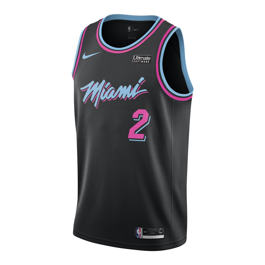Wayne Ellington Nike Miami Heat Vice Nights Swingman Jersey  Black