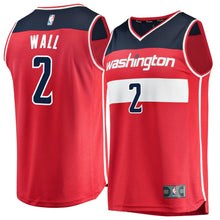 Load image into Gallery viewer, Men&#39;s Fanatics Branded John Wall Red Washington Wizards Fast Break Replica Jersey  Icon Edition  Red