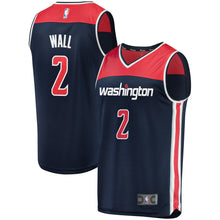 Load image into Gallery viewer, Youth Fanatics Branded John Wall Navy Washington Wizards Fast Break Replica Jersey  Statement EditionNavy