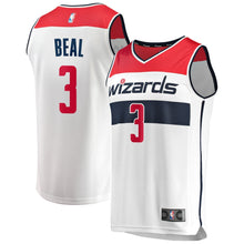 Load image into Gallery viewer, Men&#39;s Fanatics Branded Bradley Beal White Washington Wizards Fast Break Replica Jersey  Association Edition  White