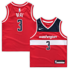 Load image into Gallery viewer, Preschool Nike Bradley Beal Red Washington Wizards Replica Jersey  Icon Edition Red