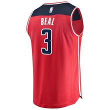 Load image into Gallery viewer, Men&#39;s Fanatics Branded Bradley Beal Red Washington Wizards Fast Break Replica Jersey  Icon EditionRed