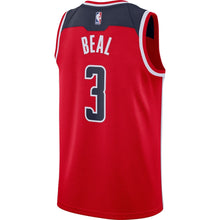 Load image into Gallery viewer, Men&#39;s Nike Bradley Beal Red Washington Wizards Custom Swingman Sponsor Patch JerseyRed