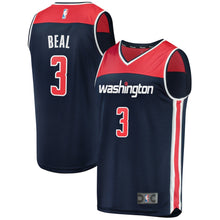 Load image into Gallery viewer, Men&#39;s Fanatics Branded Bradley Beal Navy Washington Wizards Fast Break Replica Jersey  Statement Edition Navy