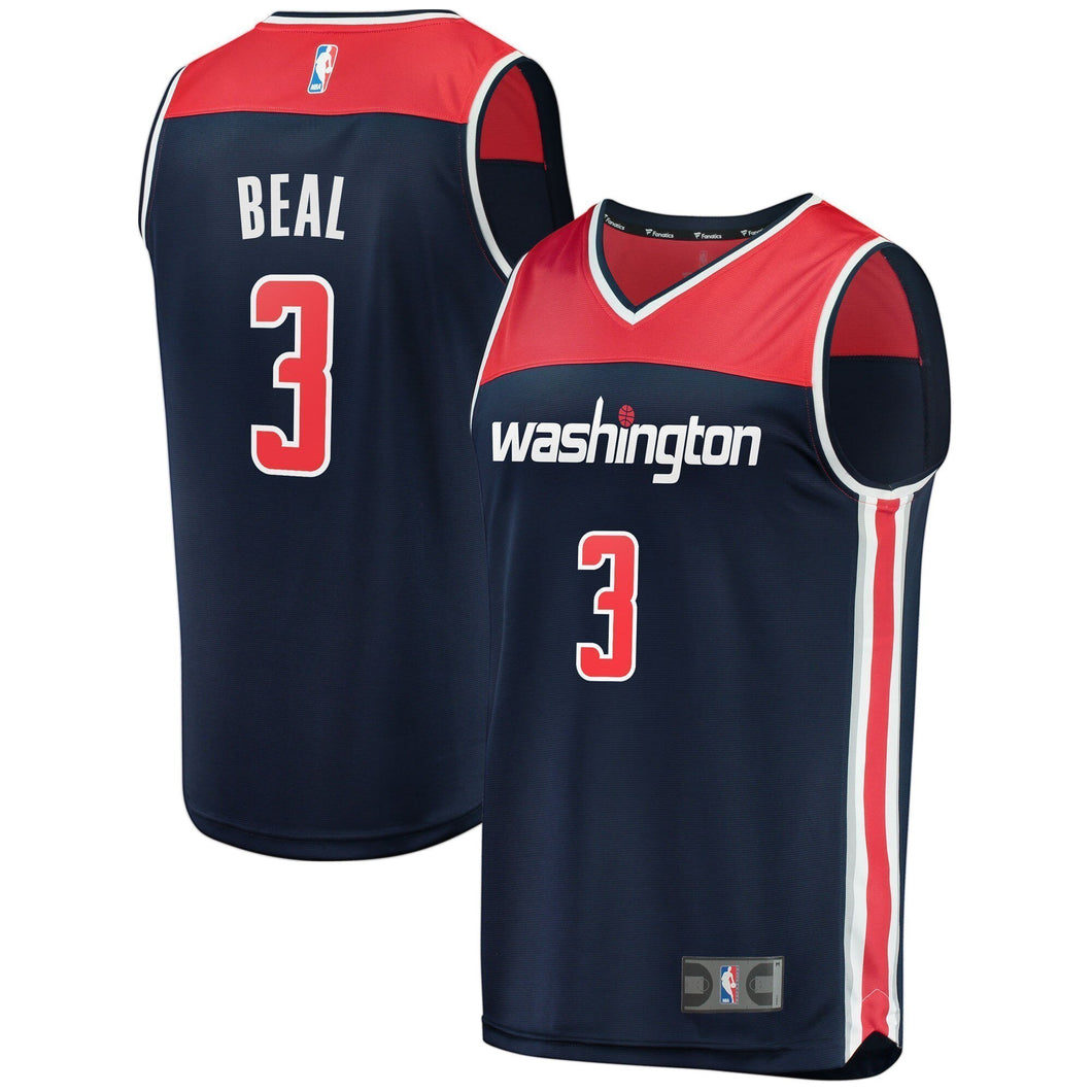 Men's Fanatics Branded Bradley Beal Navy Washington Wizards Fast Break Replica Jersey  Statement Edition Navy