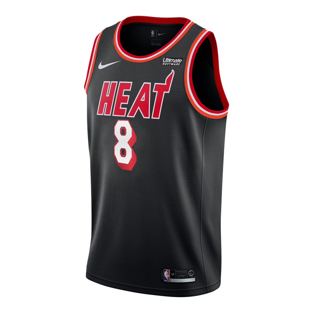 Tyler Johnson Nike Miami Heat Classic Edition Jersey Black