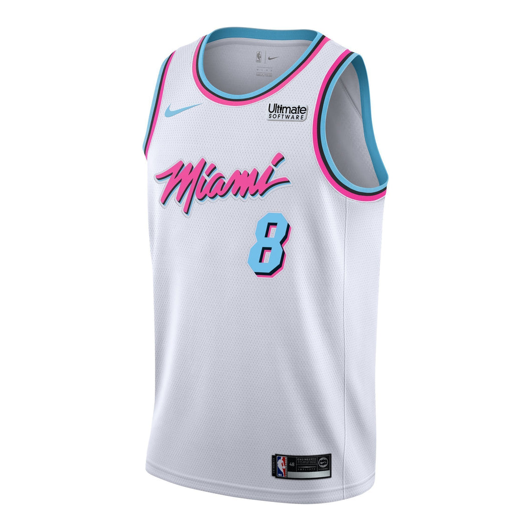 Tyler Johnson Nike Miami Heat Youth Vice Uniform City Edition Swingman Jersey White
