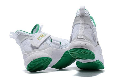 Nike Lebron Soldier XII 12 SFG EP Grey White Green Men Shoes Sale Size US7,8,8.5,9,10,11,12
