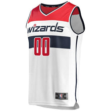 Load image into Gallery viewer, Youth Fanatics Branded White Washington Wizards Fast Break Custom Replica Jersey  Association Edition  White