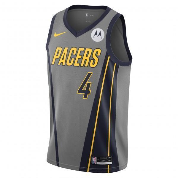 Victor Oladipo Indiana Pacers  City Edition Authentic Jersey  Grey