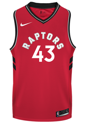 Raptors Adult Swingman Icon Jersey  Siakam  Red
