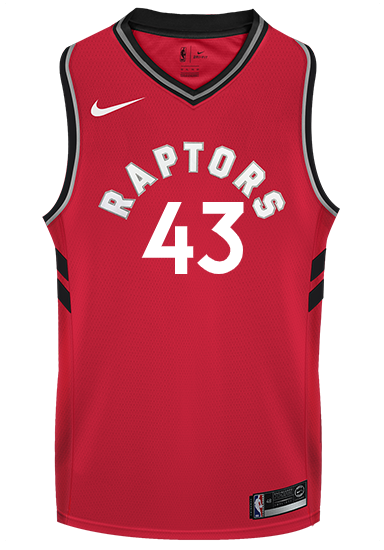 Raptors Adult Swingman Icon Jersey  Siakam  Red