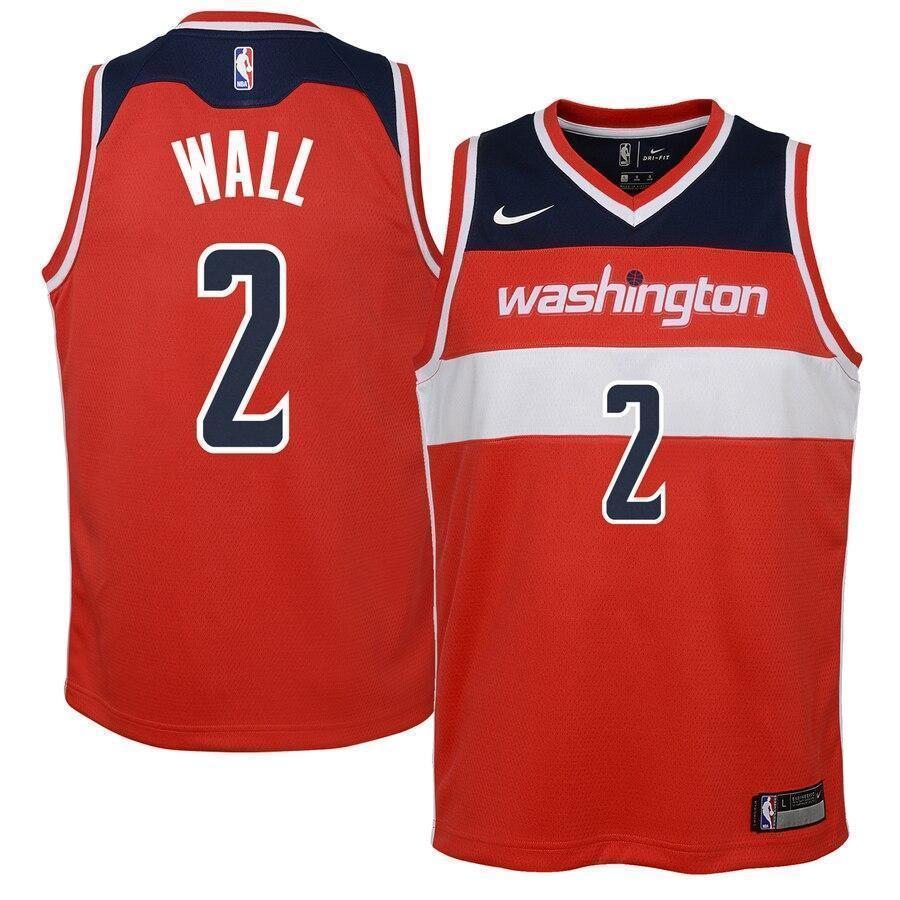 Youth Nike John Wall Red Washington Wizards Swingman Jersey  Icon Edition  Red