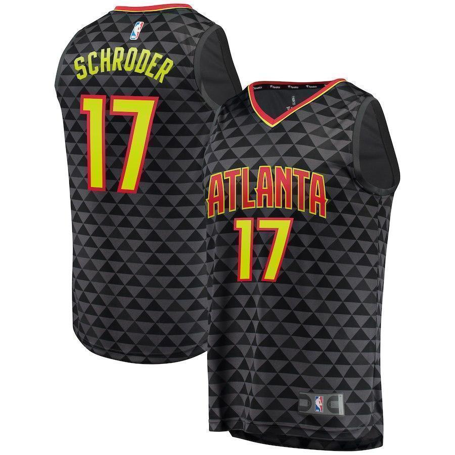 Dennis Schroder Atlanta Hawks Jersey  Icon Edition  Black