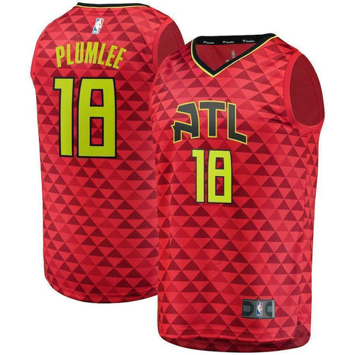 Miles Plumlee Atlanta Hawks Jersey  Statement Edition  Red