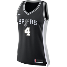 Load image into Gallery viewer, White San Antonio Spurs Women&#39;s Nike Custom Personalized Icon Swingman Jersey  Black