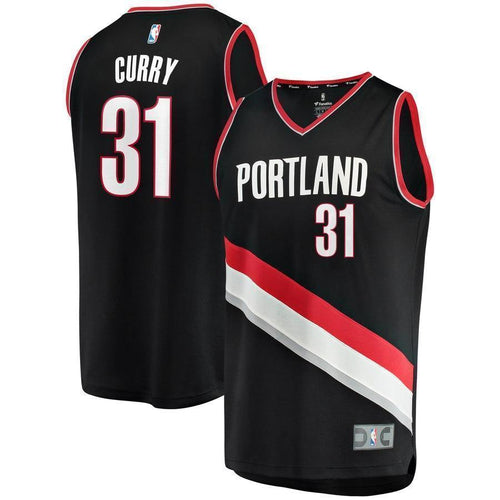 Seth Curry Portland Trail Blazers Fast Break Replica Jersey – Icon Edition  Black