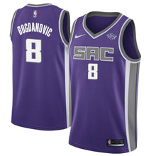 Load image into Gallery viewer, Men&#39;s Nike Bogdan Bogdanovic Purple Sacramento Kings Swingman Sponsor Patch Jersey  Icon Edition