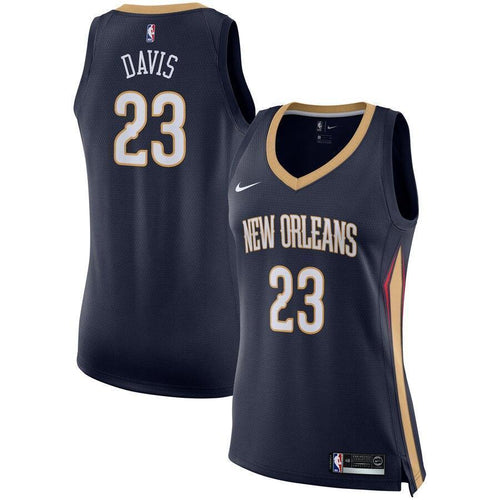 Women's Nike Anthony Davis Navy New Orleans Pelicans Swingman Jersey  Icon Edition  Navy