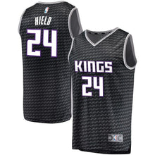 Load image into Gallery viewer, Men&#39;s Fanatics Branded Buddy Hield Black Sacramento Kings Fast Break Jersey  Statement Edition