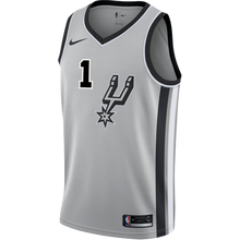 Load image into Gallery viewer, Walker San Antonio Spurs Men&#39;s Nike  Statement Edition Swingman Personalized Jersey   Grey