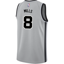 Load image into Gallery viewer, Mills San Antonio Spurs Men&#39;s Nike  Statement Edition Swingman Personalized Jersey   Grey