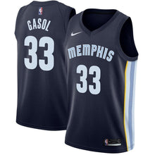 Load image into Gallery viewer, Men&#39;s Nike Marc Gasol Memphis Grizzlies Swingman Jersey  Icon Edition  Navy