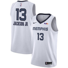 Load image into Gallery viewer, Men&#39;s Nike Jaren Jackson Jr. Memphis Grizzlies Swingman Sponsor Patch Jersey  Association Edition  White