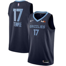 Load image into Gallery viewer, Men&#39;s Nike Garrett Temple Memphis Grizzlies Swingman Sponsor Patch Jersey – Icon Edition  Navy