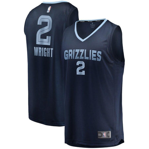 Men's Fanatics Branded Delon Wright Memphis Grizzlies Fast Break Jersey – Icon Edition  Navy