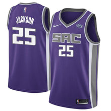 Load image into Gallery viewer, Men&#39;s Nike Justin Jackson Purple Sacramento Kings Swingman Sponsor Patch Jersey  Icon Edition