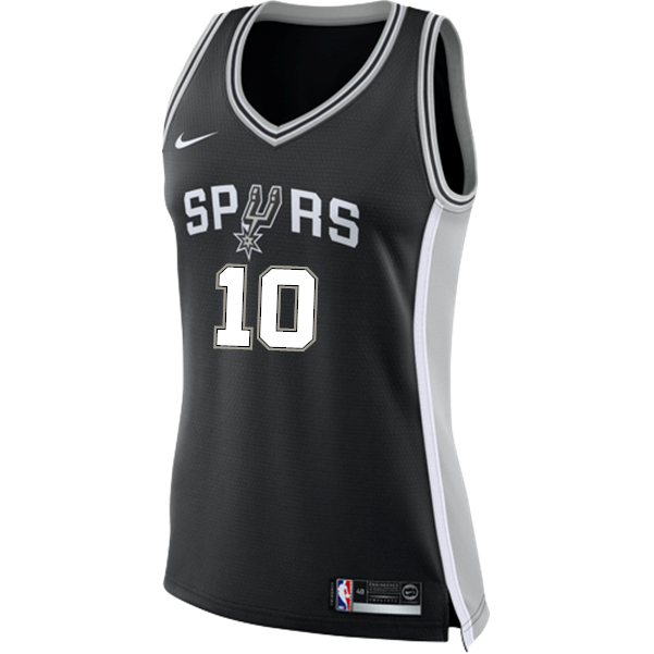 Metu San Antonio Spurs Women's Nike Custom Personalized Icon Swingman Jersey  Black