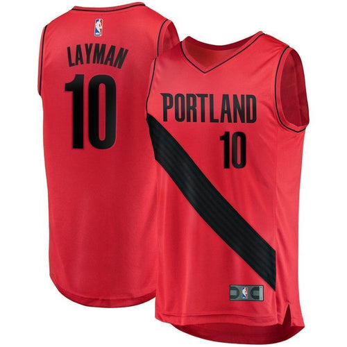 Jake Layman Portland Trail Blazers Fast Break Player Jersey  Statement Edition  Red