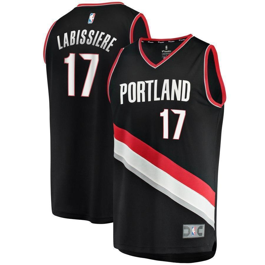 Skal Labissiere Portland Trail Blazers Fast Break Jersey – Icon Edition  Black