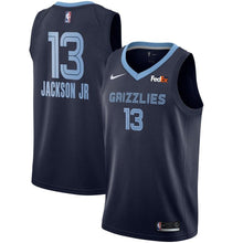 Load image into Gallery viewer, Men&#39;s Nike Jaren Jackson Jr. Memphis Grizzlies Swingman Sponsor Patch Jersey – Icon Edition  Navy