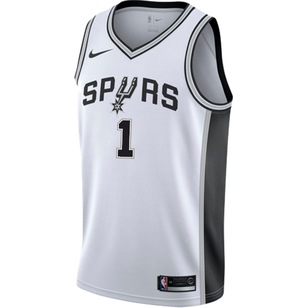 Walker San Antonio Spurs Men's Nike Custom Personalized Icon Swingman Jersey  White
