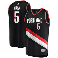Load image into Gallery viewer, Rodney Hood Portland Trail Blazers Fast Break Jersey  Icon Edition  Black