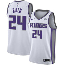 Load image into Gallery viewer, Men&#39;s Nike Buddy Hield White Sacramento Kings Swingman Sponsor Patch Jersey  Association Edition