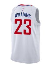 Load image into Gallery viewer, LA Clippers Lou Williams Association Swingman Jersey  White