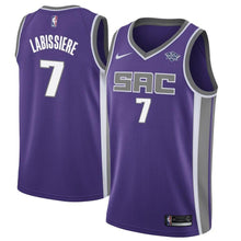 Load image into Gallery viewer, Men&#39;s Nike Skal Labissiere Purple Sacramento Kings Swingman Sponsor Patch Jersey  Icon Edition