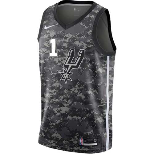 Walker San Antonio Spurs Men's Nike  City Edition Swingman Personalized Jersey  Navy