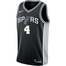 Load image into Gallery viewer, White San Antonio Spurs Men&#39;s Nike Custom Personalized Icon Swingman Jersey  Black