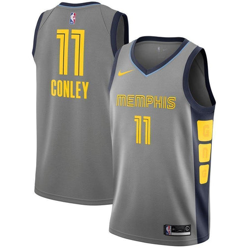 Men's Nike Mike Conley Memphis Grizzlies City Edition Swingman Jersey  Gray