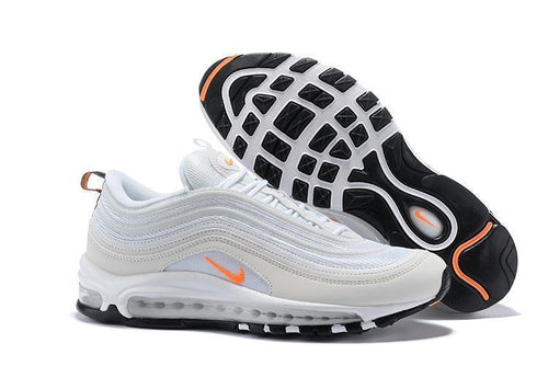 Nike Air Max 97 White Orange Shoes Sale Men Size US 7, 8, 8.5, 9, 10, 11